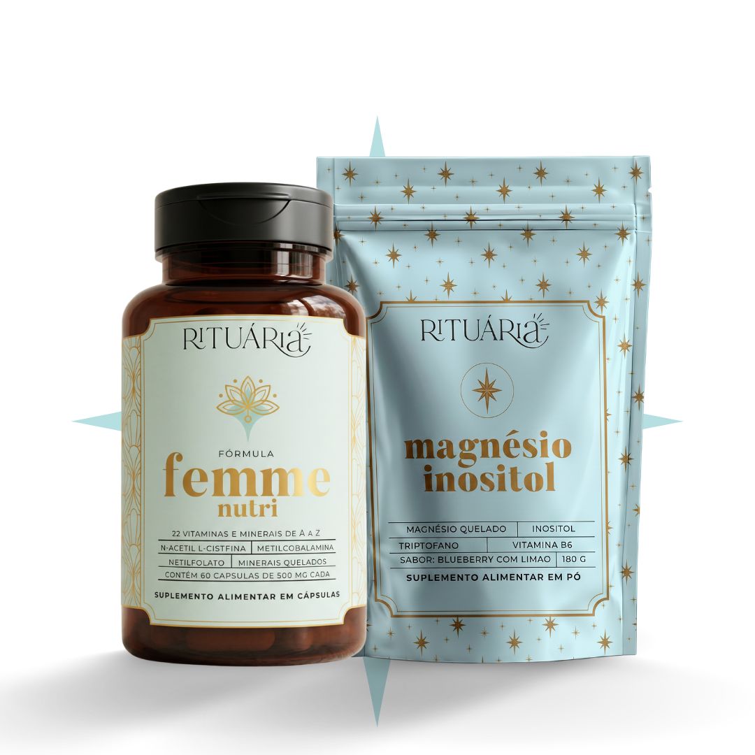 Ritual Fase de Ouro / Menopausa (Magnésio Inositol + Femme Nutri)