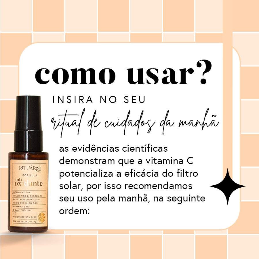 Fórmula Antioxidante (Sérum Antioxidante) com Vitamina C 10% | 35 g
