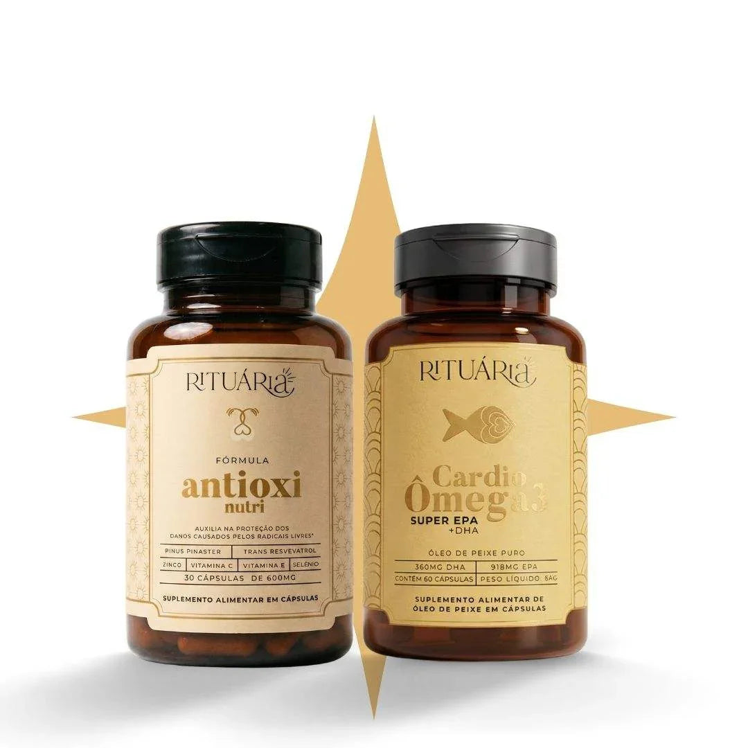 Ritual para Lipedema / Circulação – Cardio Ômega 3 + Antioxi Nutri 30 cápsulas