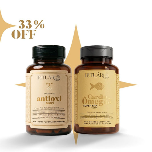 Ritual para Lipedema / Circulação – Cardio Ômega 3 + Antioxi Nutri 30 cápsulas
