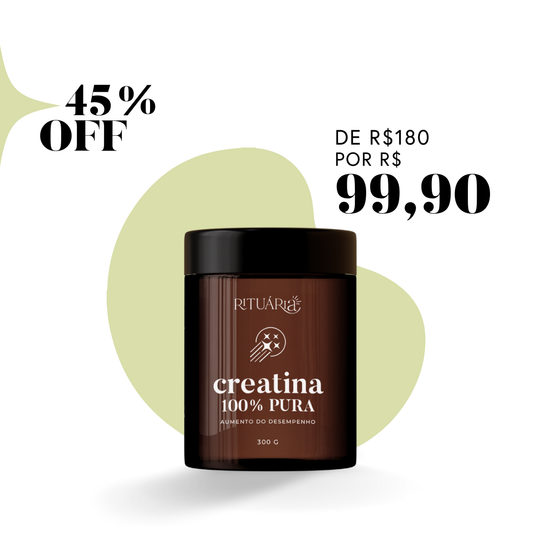 Creatina 100% Pura (Micronizada e Monohidratada) | 300 g | 100 doses