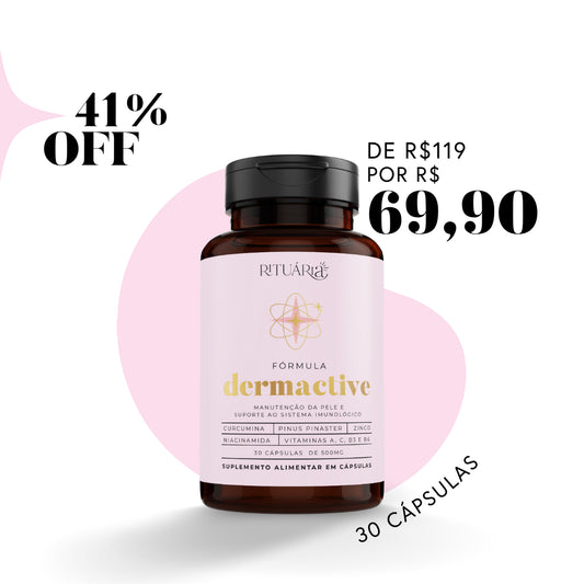 Fórmula Dermactive - 30 dias (Niacinamida Oral + Curcumina +Zinco)
