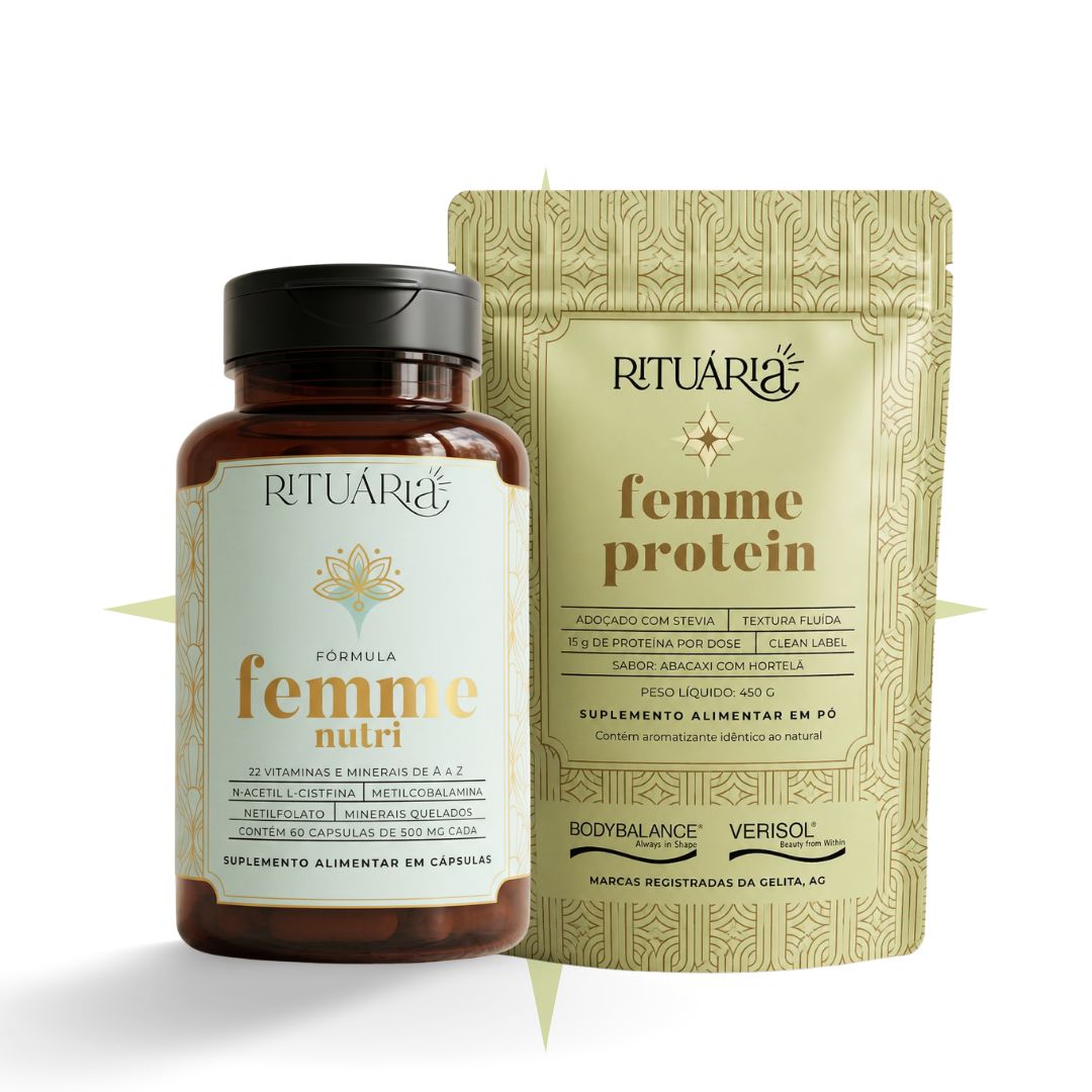 Ritual Estrutura & Equilíbrio (Femme Protein + Femme Nutri)