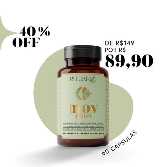 Fórmula Mov Nutri - 30 dias (Colágeno Tipo II + Vitamina D3 + K2)