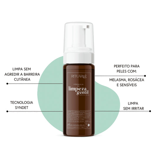 Fórmula da Limpeza Gentil (Mousse Facial / Sabonete Syndet) | 140 ml