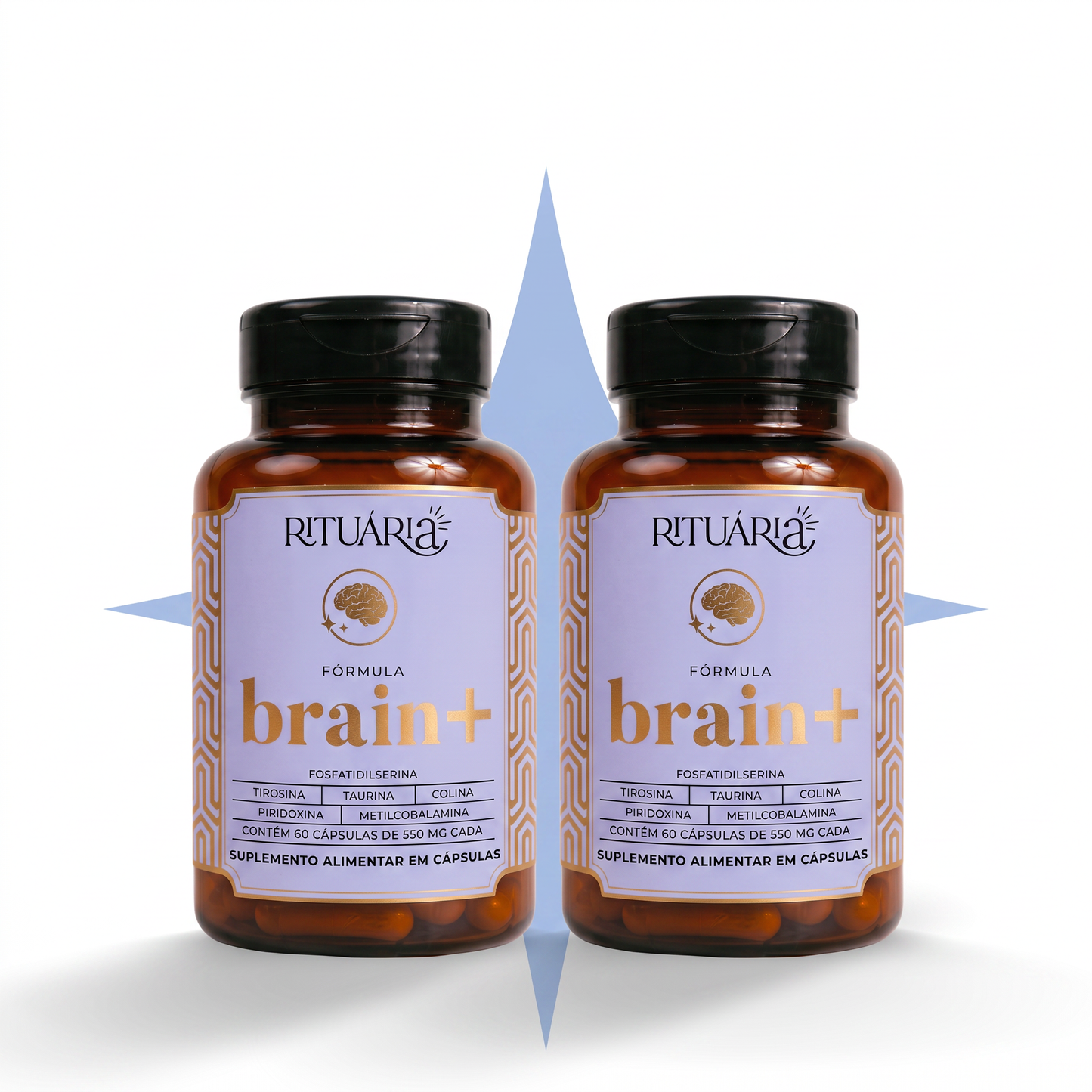 2x Fórmula Brain+ 60 dias (60 cápsulas)
