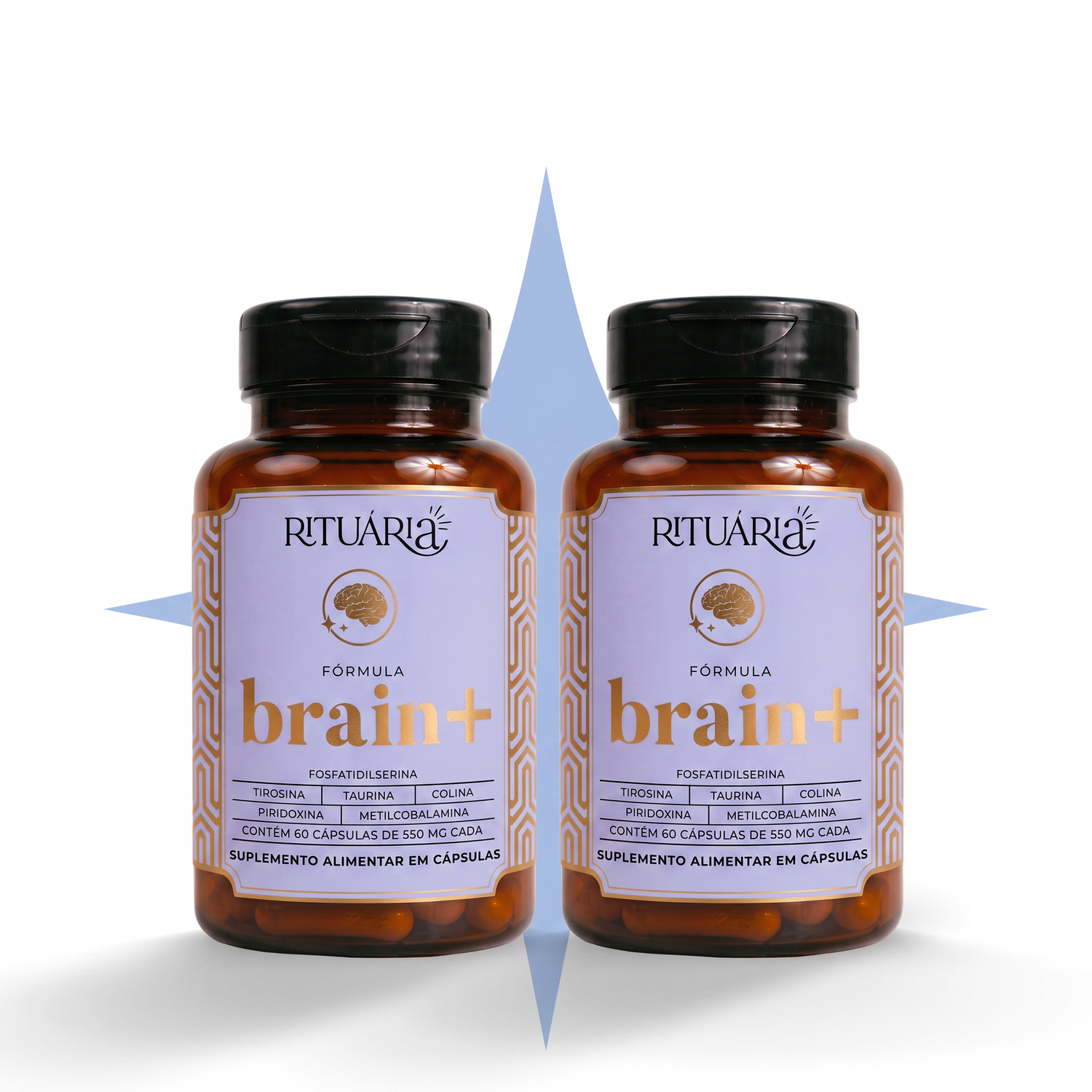 2x Fórmula Brain+ 60 dias (60 cápsulas)