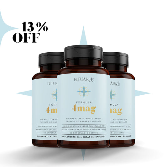 3x Fórmulas 4Mag (Transformação em 90 dias)
