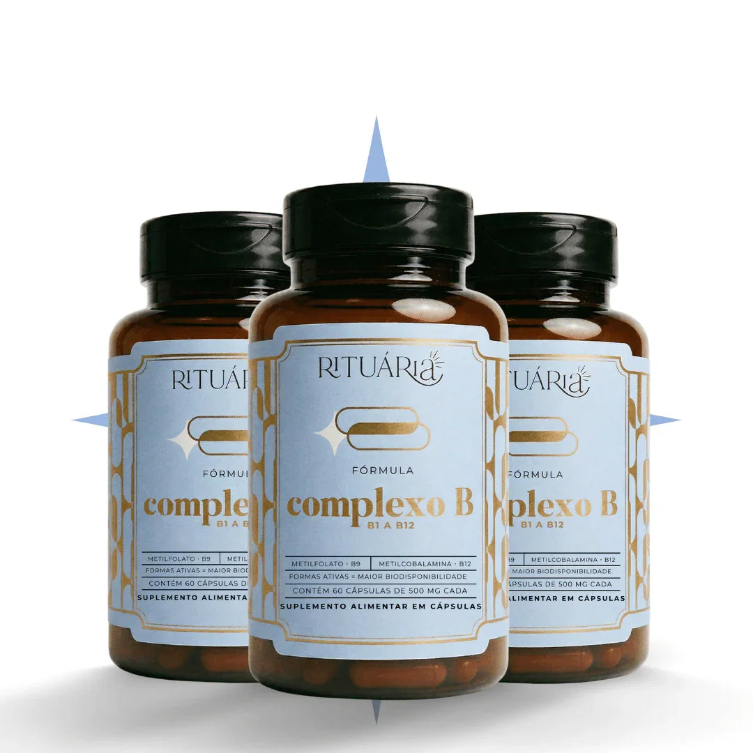 3x Fórmula Complexo B - 60 dias (60 cápsulas)