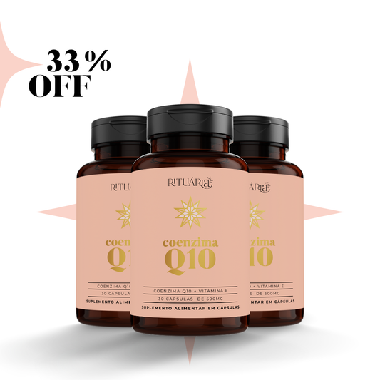 3x Fórmulas Coenzima Q10 (Transformação em 90 dias)