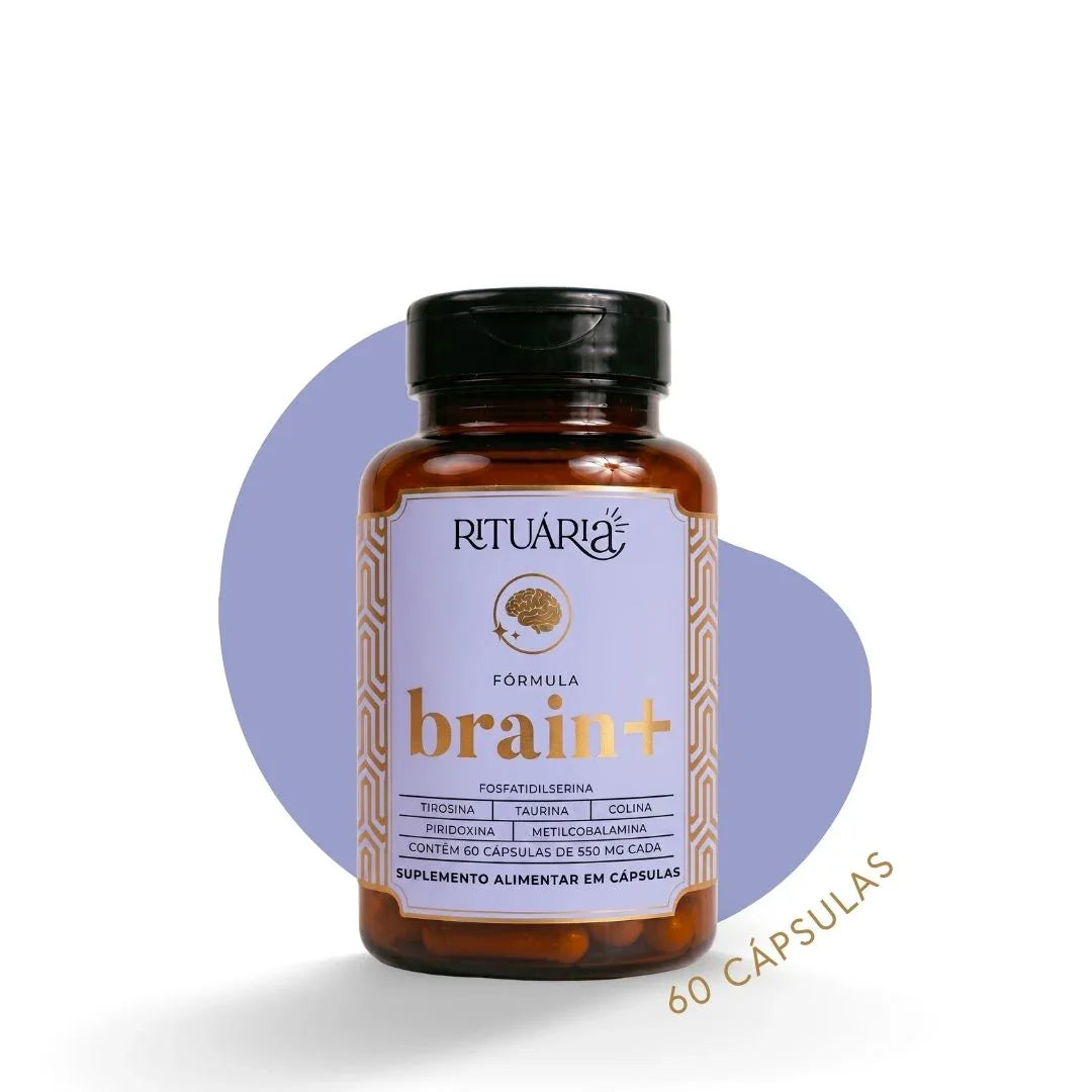 Fórmula Brain+ (Nootrópico para melhora do foco sem cafeína) - 30 dias