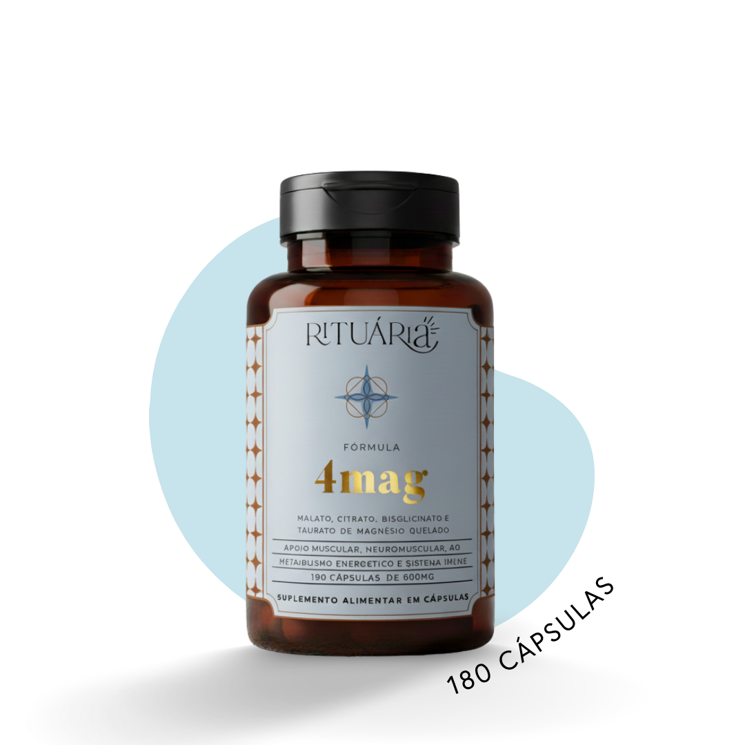 Fórmula 4Mag (Magnésio) - 90 dias (180 cápsulas)