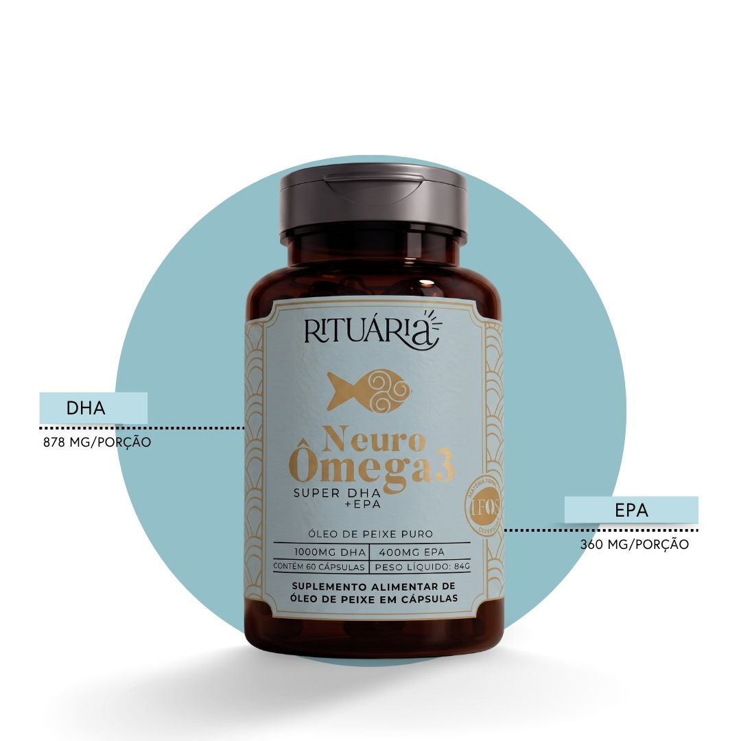 Fórmula Neuro Ômega 3 (Super DHA) - 60 cápsulas - Com Certificação IFOS