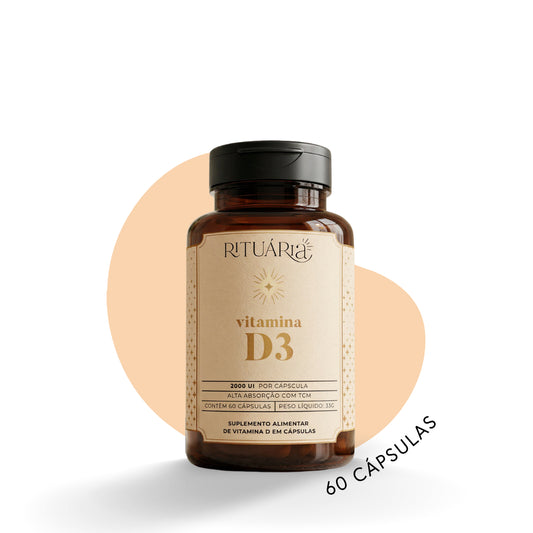 Vitamina D3 2.000 UI com TCM - 60 cápsulas