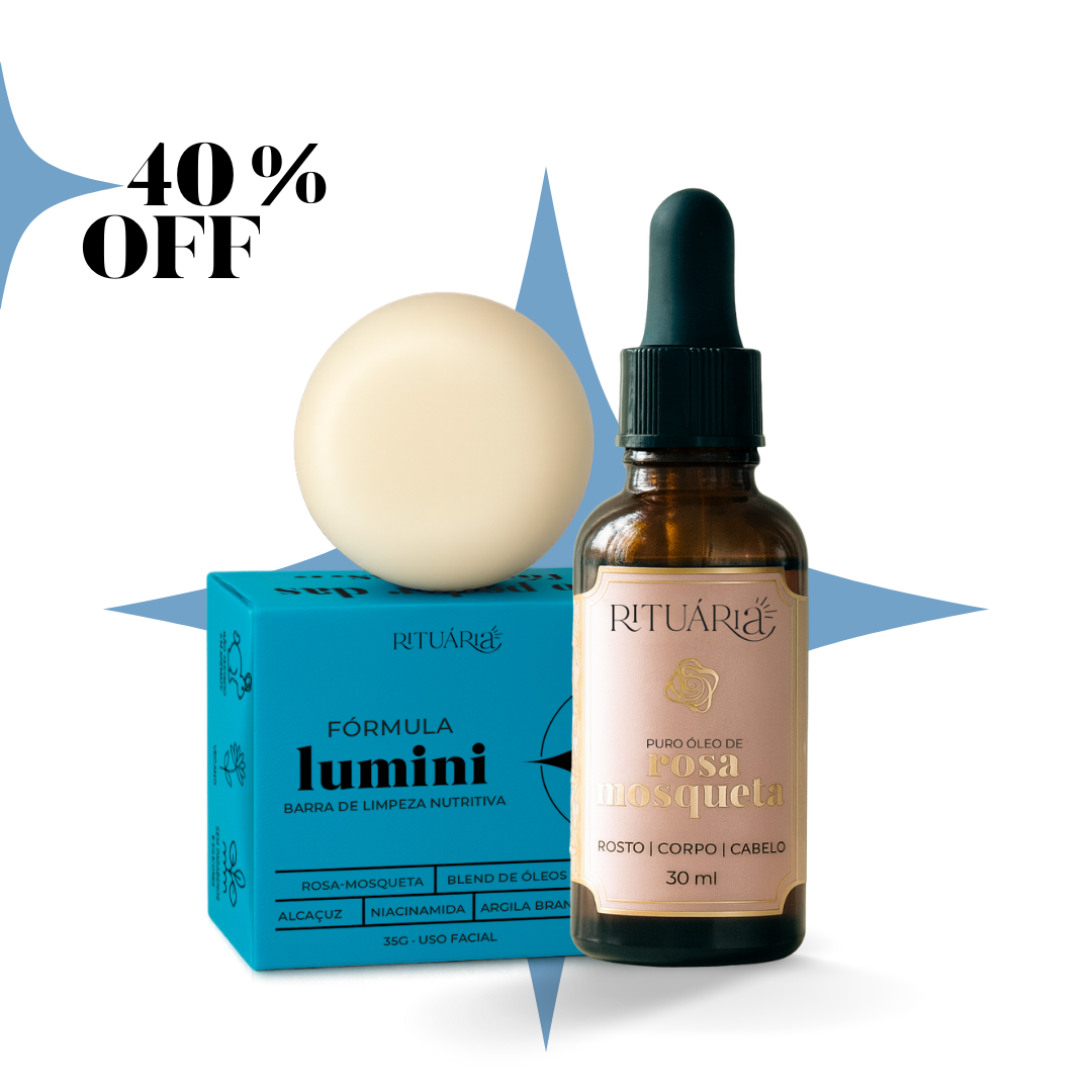 Óleo de Rosa Mosqueta + Sabonete Clareador Lumini