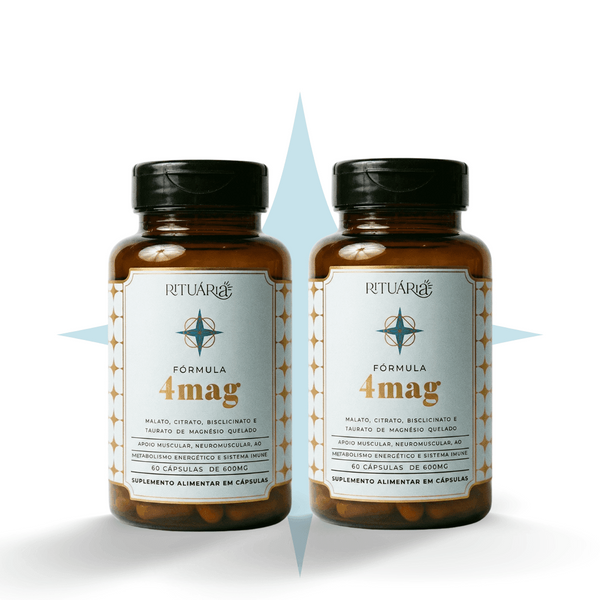 2x Fórmulas 4Mag (Magnésio) - 60 dias