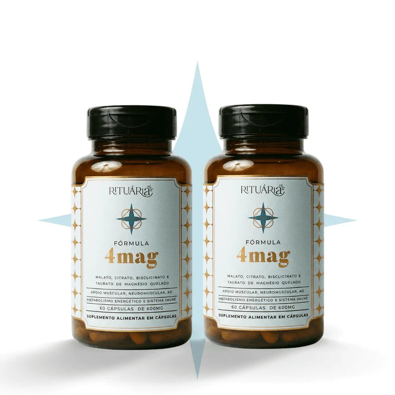 2x Fórmulas 4Mag (Magnésio) - 60 dias