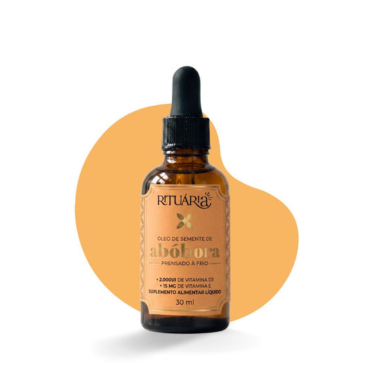 Óleo de Semente de Abóbora (prensado a frio) com Vitaminas D3 e E - 30 ml
