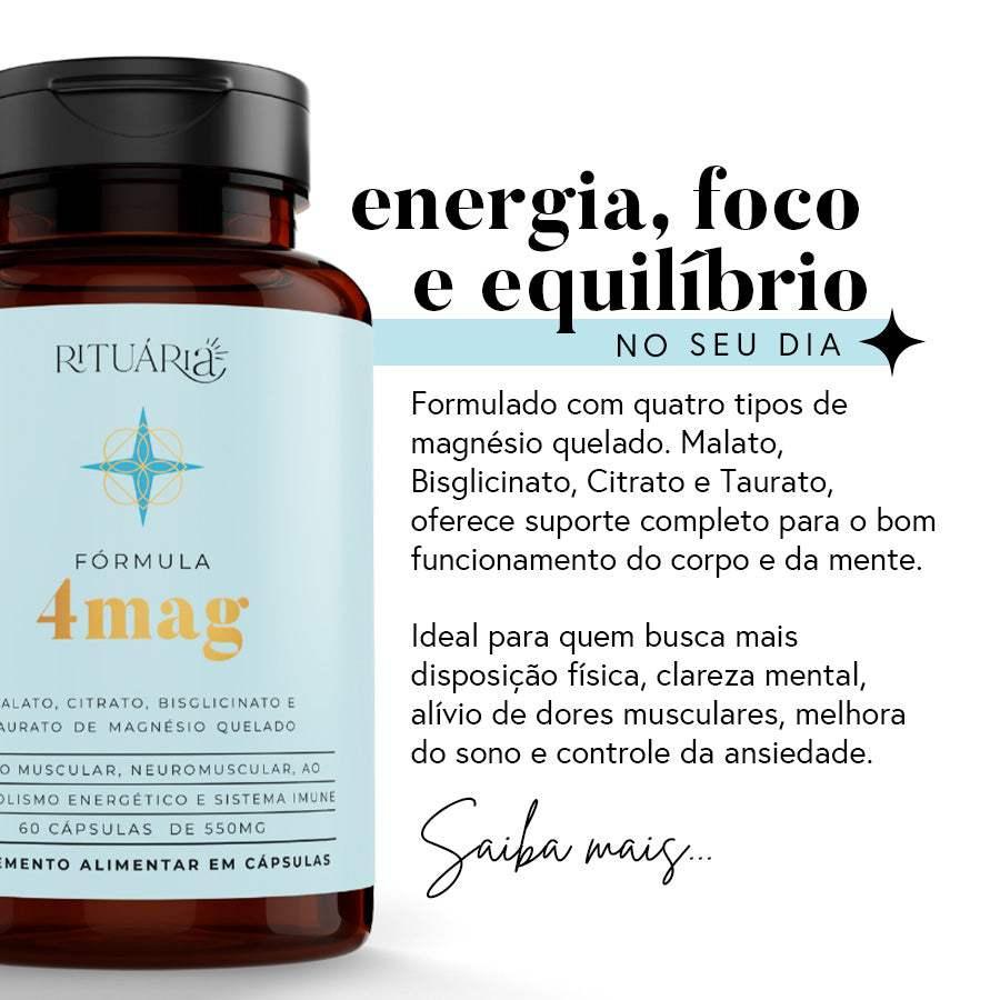 Trio Essencial (4Mag + Prebiótica + NAC)