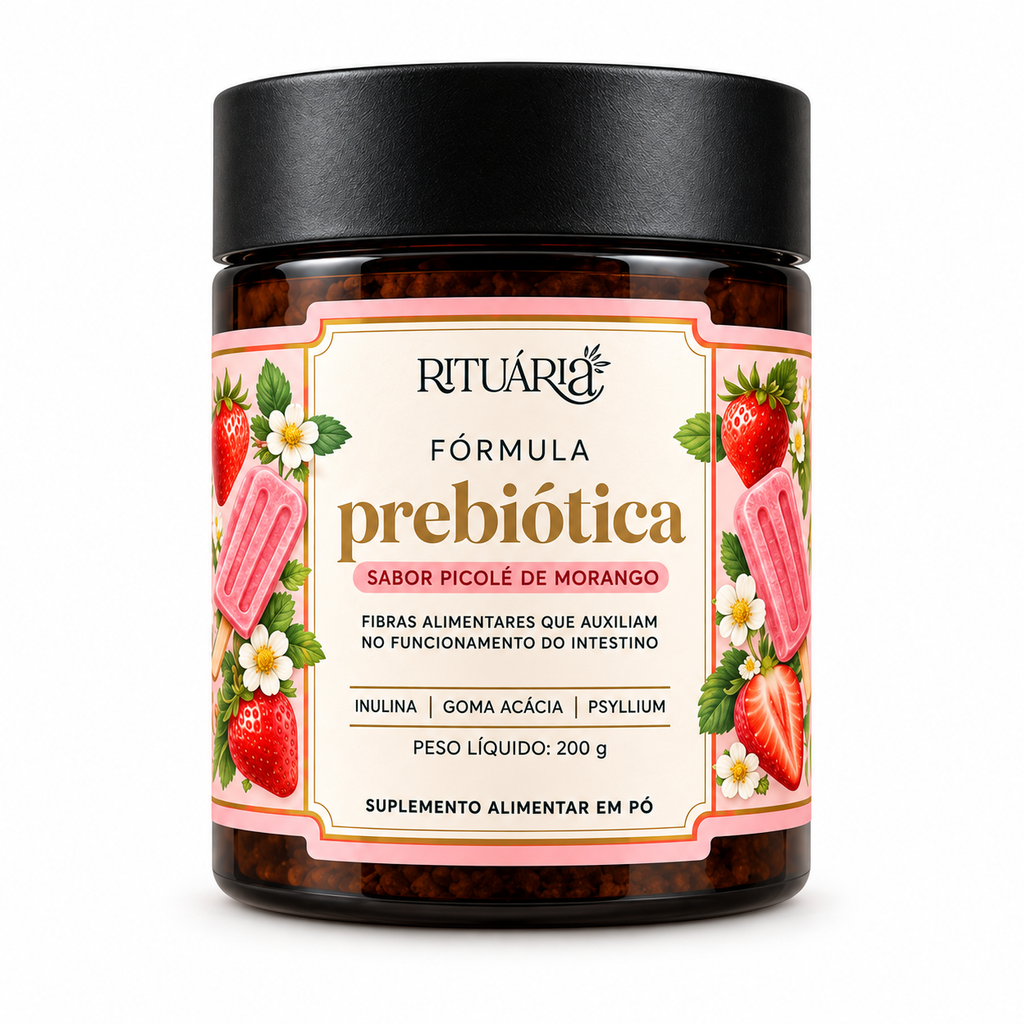 Prebiótica Picolé de Morango