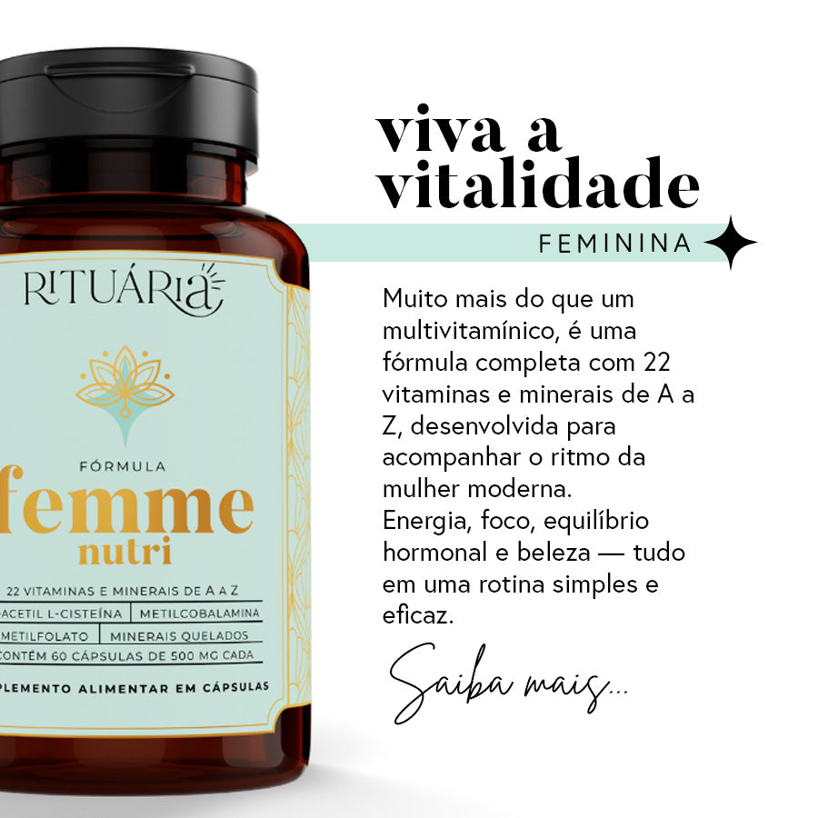 Fórmula Femme Nutri (Multivitamínico para a Mulher) - 30 dias