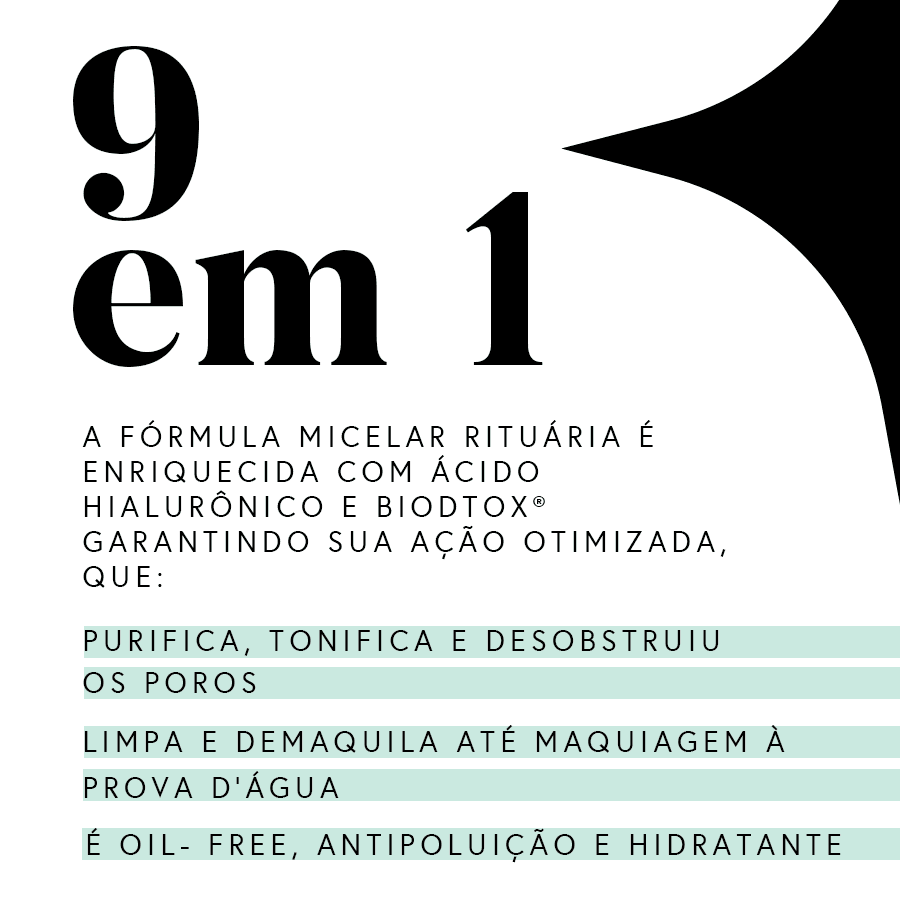 Fórmula Micelar 9 em 1 (brinde)