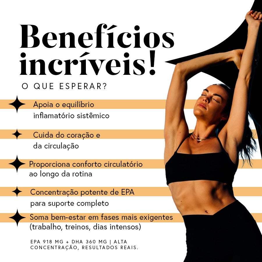 Ritual para Lipedema / Circulação – Cardio Ômega 3 + Antioxi Nutri 30 cápsulas