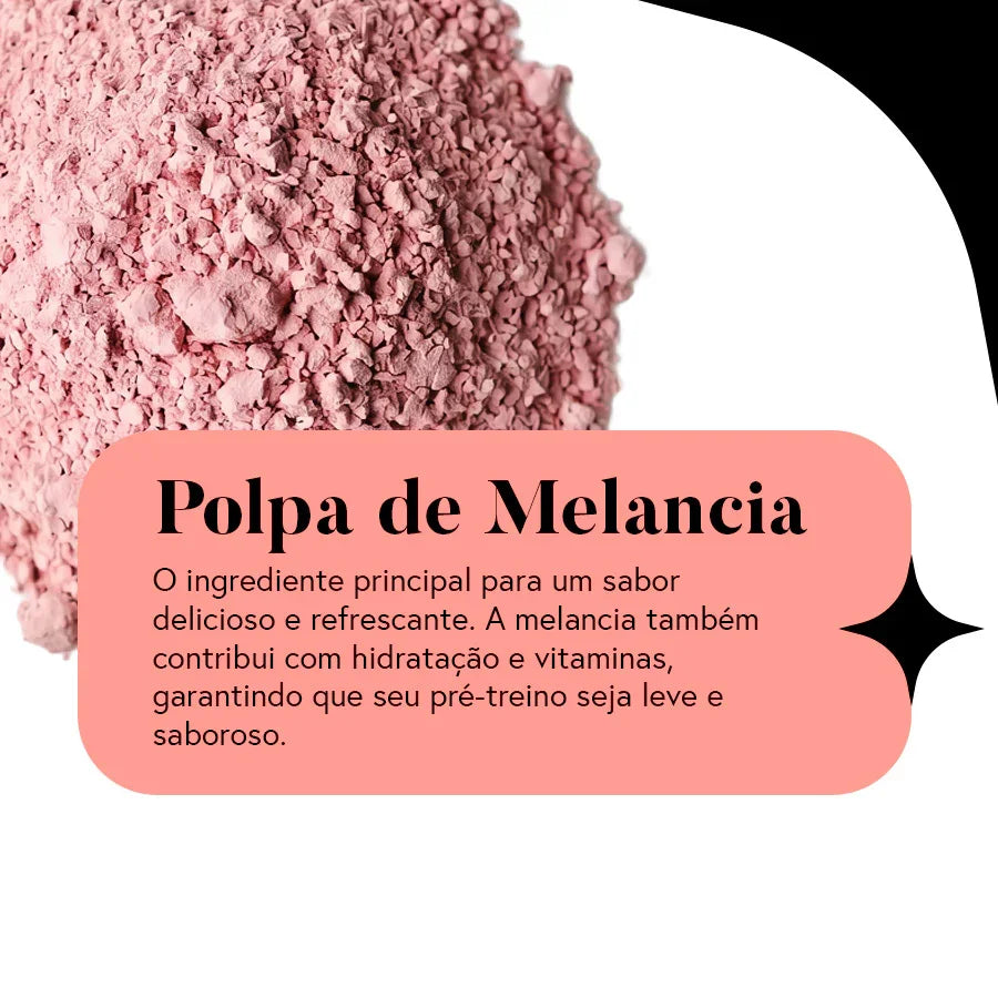 Juicy Beat (Pré-treino Natural sem Cafeína) - Sabor Melancia com Limão