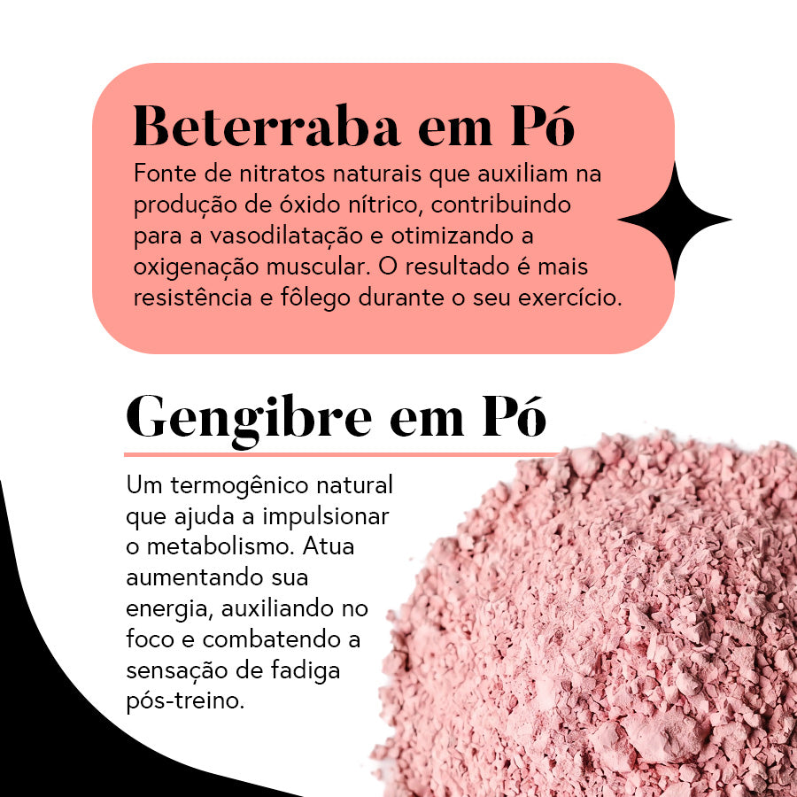 Juicy Beat (Pré-treino Natural sem Cafeína) - Sabor Melancia com Limão