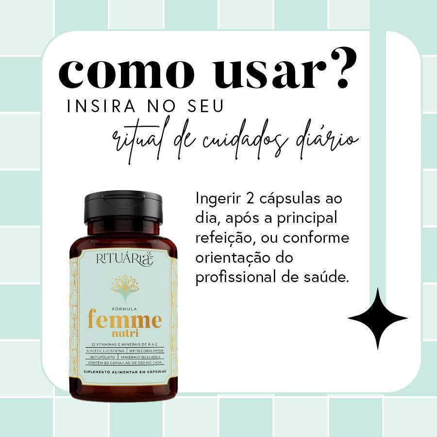 2x Fórmulas Femme Nutri - 60 dias