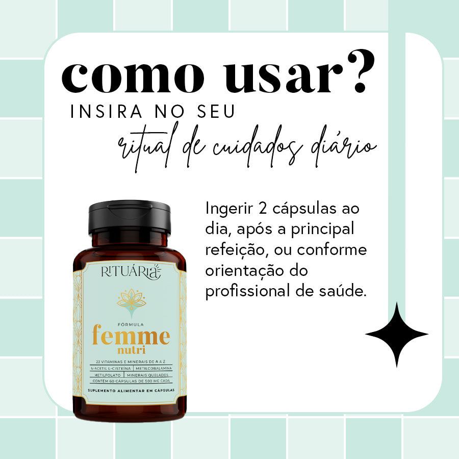 Fórmula Femme Nutri (Multivitamínico para a Mulher) - 30 dias