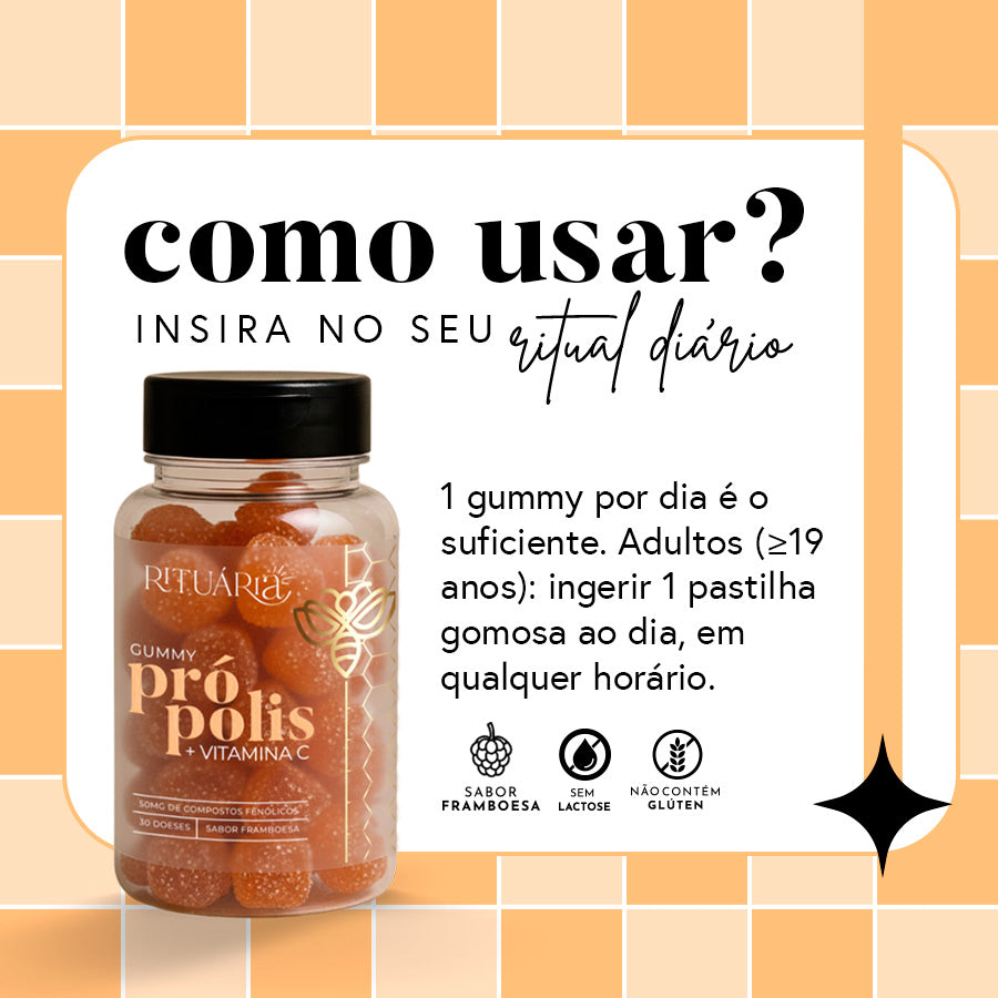 Gummy Própolis 50 mg - 30 dias