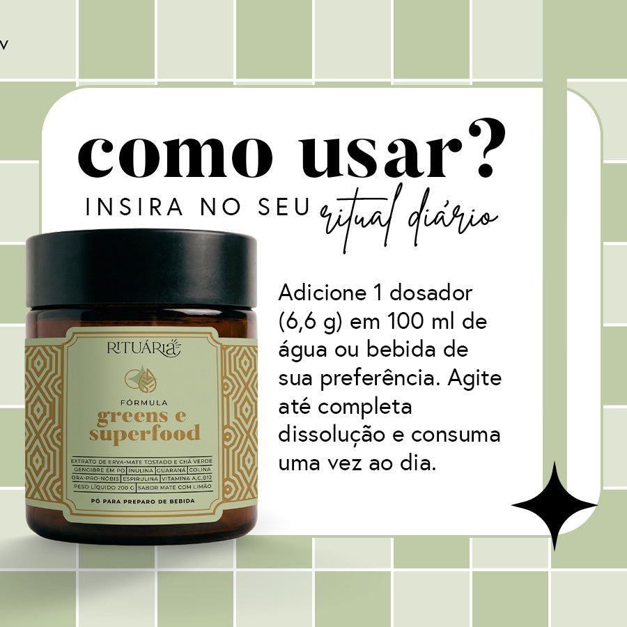 Fórmula Greens e Superfood