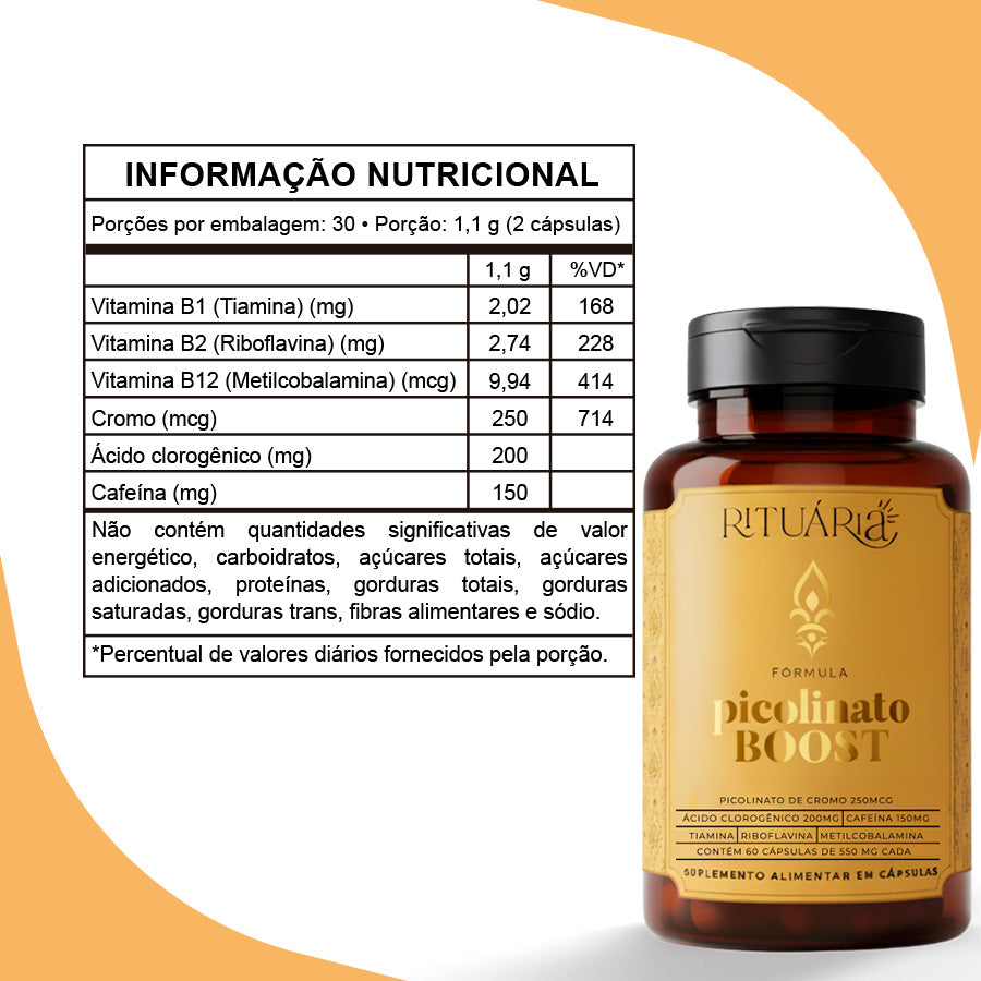 Picolinato Booster - 30 dias