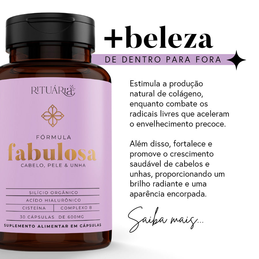Fórmula Fabulosa (Pele + Unha + Cabelo) - 30 dias