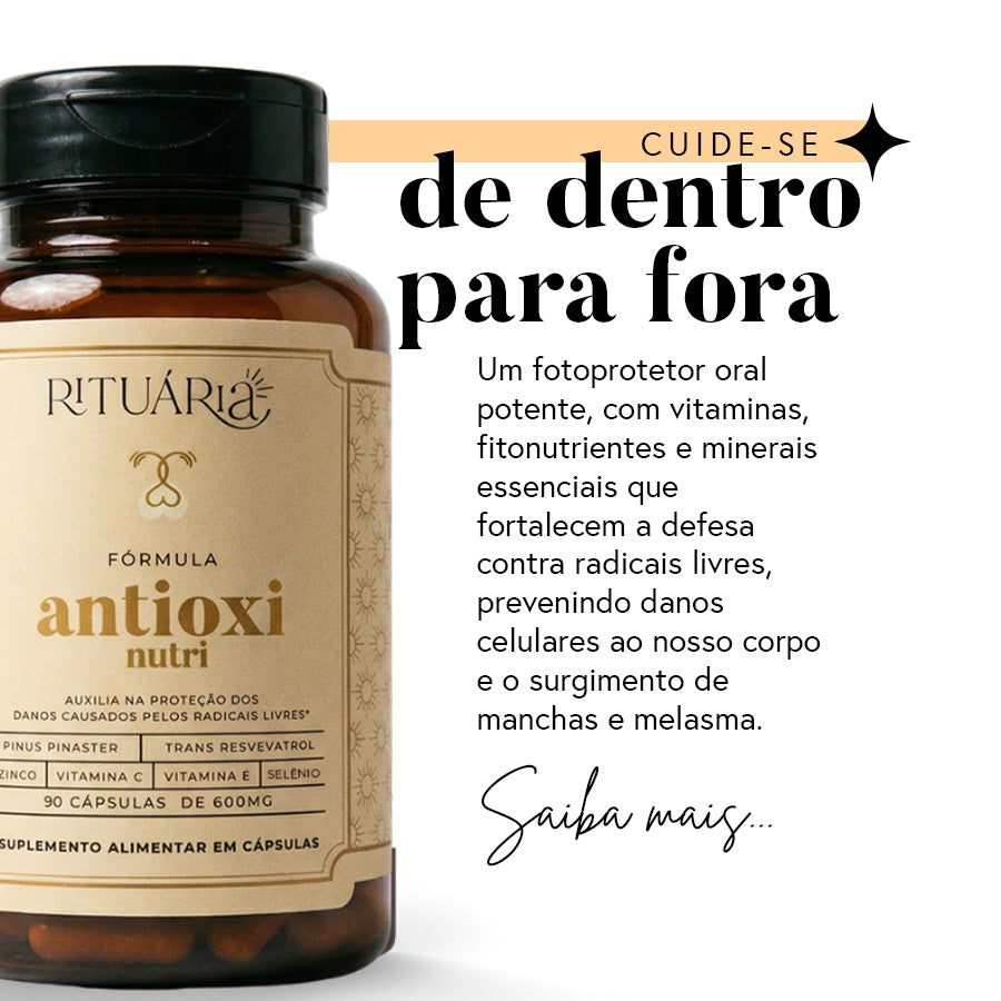 Fórmula Antioxi Nutri – Protetor Solar Oral (90 cápsulas – 3 meses)