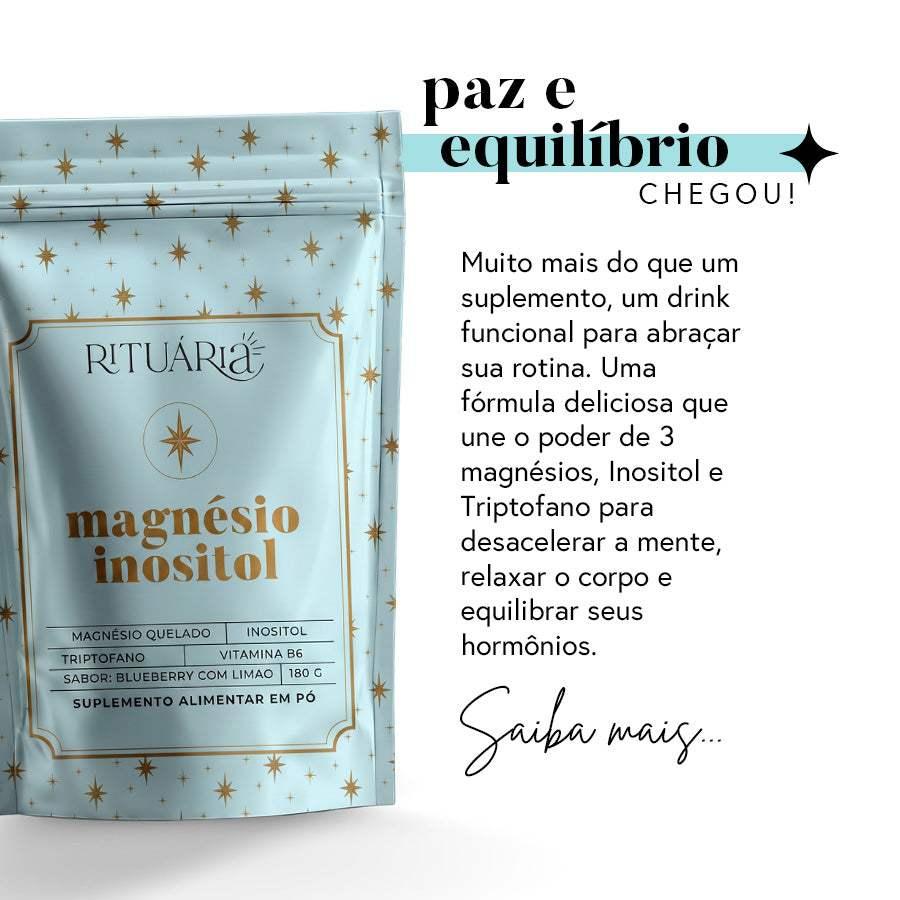 Magnésio Inositol 180 g | Blueberry com Limão