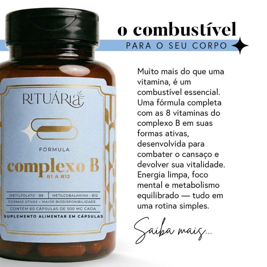 3x Fórmula Complexo B - 60 dias (60 cápsulas)