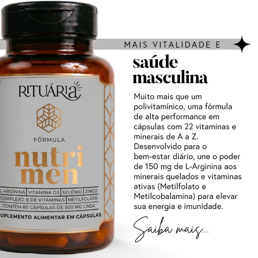 Fórmula Nutri Men (Multivitamínico de A a Z para Homens) - 30 dias