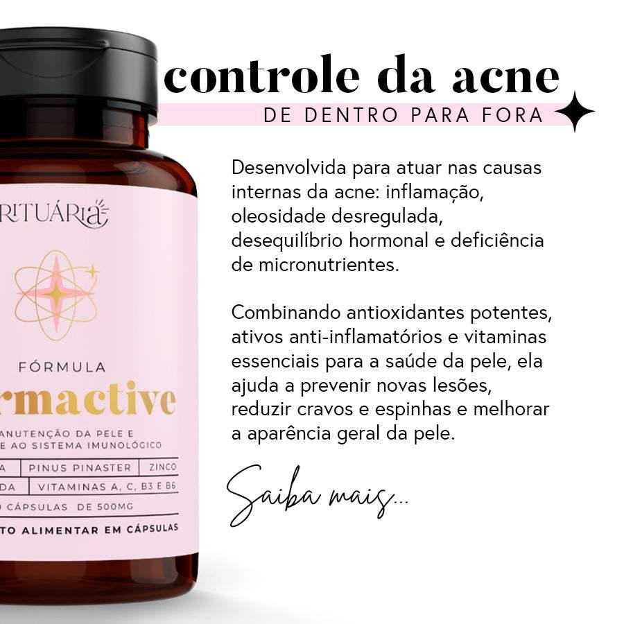 Fórmula Dermactive - 30 dias (Niacinamida Oral + Curcumina +Zinco)
