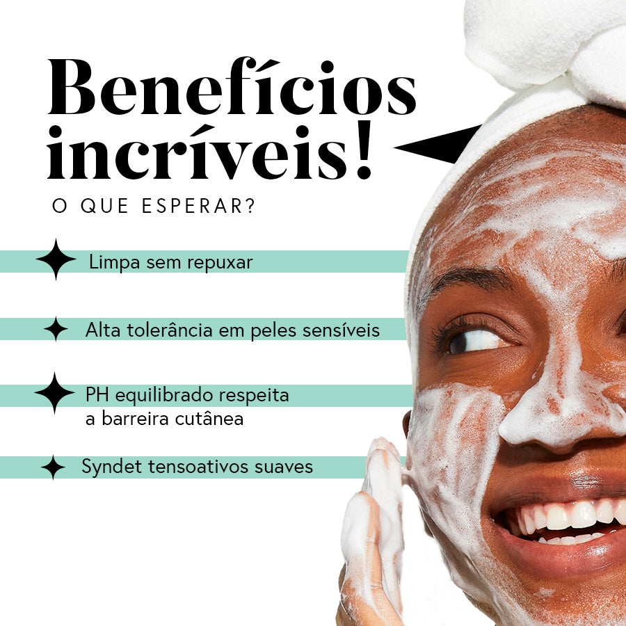 Fórmula da Limpeza Gentil (Mousse Facial / Sabonete Syndet) | 140 ml