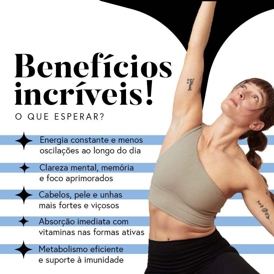 3x Fórmula Complexo B - 60 dias (60 cápsulas)