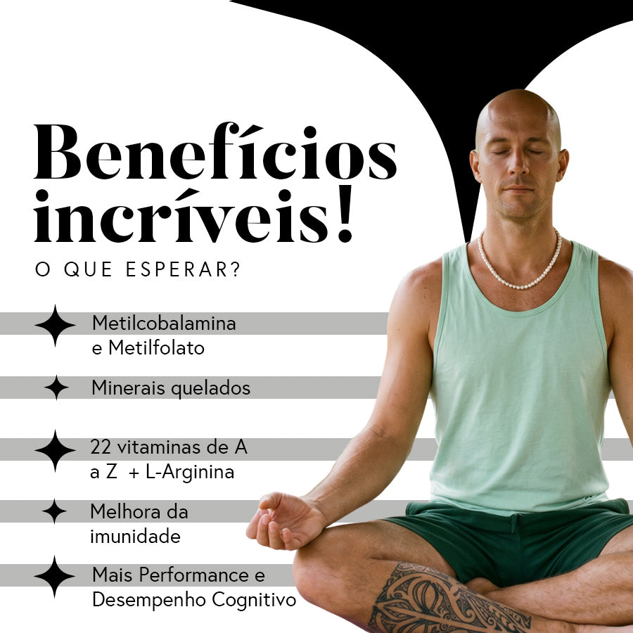 Fórmula Nutri Men (Multivitamínico de A a Z para Homens) - 30 dias