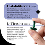 Fórmula Brain+ (Nootrópico para melhora do foco sem cafeína) - 30 dias