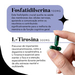 Fórmula Brain+ (Nootrópico para melhora do foco sem cafeína) - 30 dias