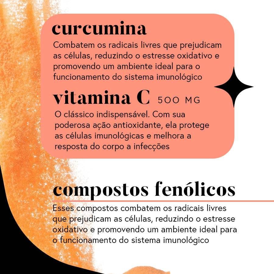 Imuno Shot (Fórmula da Imunidade) 150 g - Curcumina + Glutamina