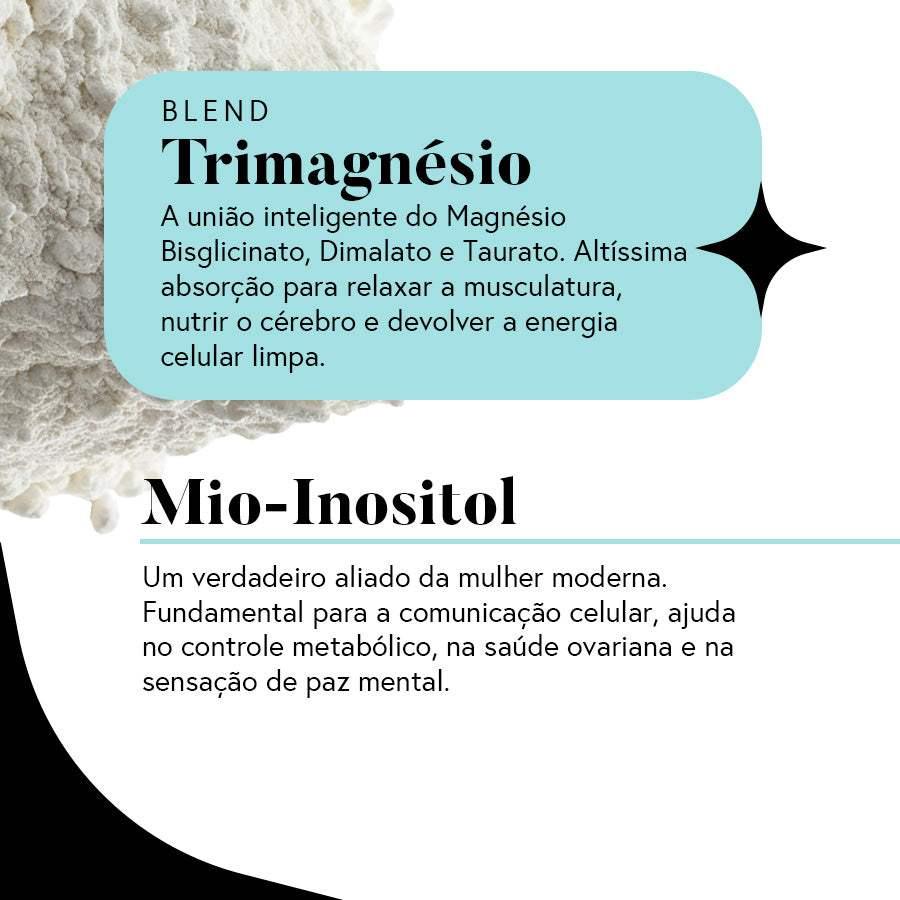 Magnésio Inositol 180 g | Blueberry com Limão
