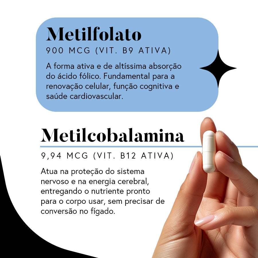 3x Fórmula Complexo B - 60 dias (60 cápsulas)
