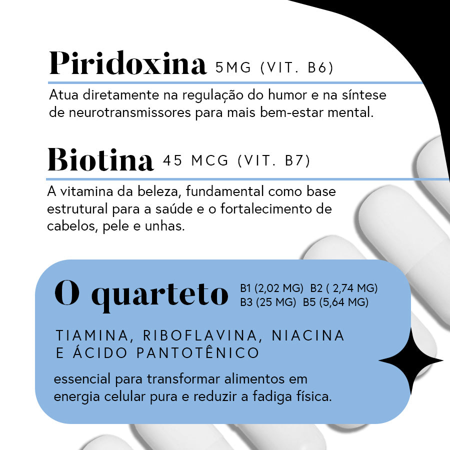 Fórmula Complexo B - 60 dias (60 cápsulas)