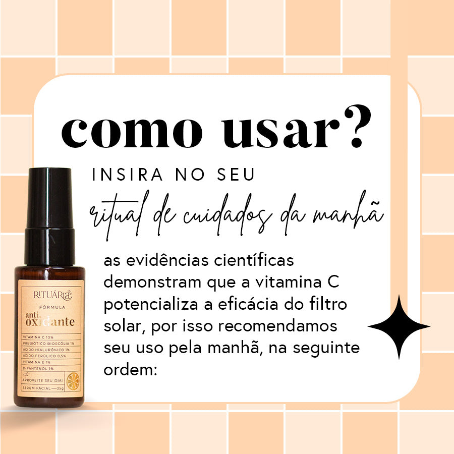 Fórmula Antioxidante (Sérum Antioxidante) com Vitamina C 10% | 35 g